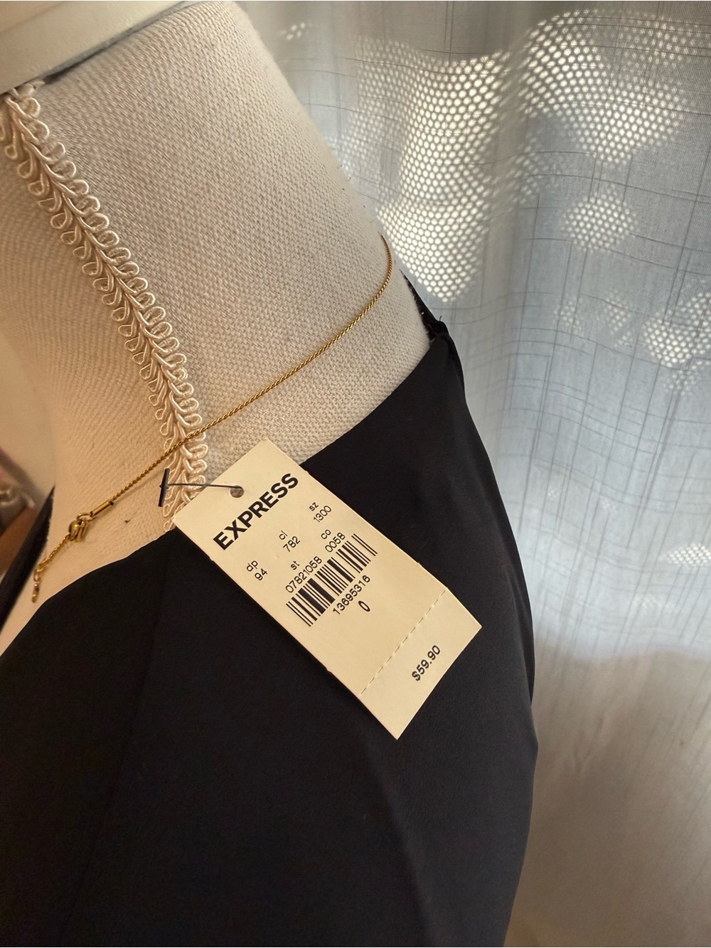 Express Black Wrap Mini Dress - Picture 4 of 4